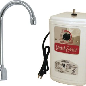 Westbrass 9" 1-Handle Hot Water Dispenser Faucet with Heating Tank, Polished Chrome