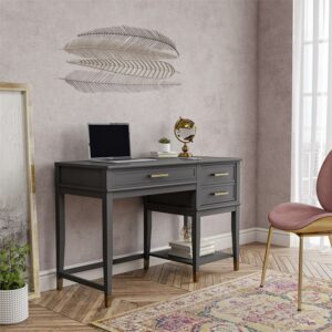 Westerleigh Lift-Top Computer Desk, Graphite Gray