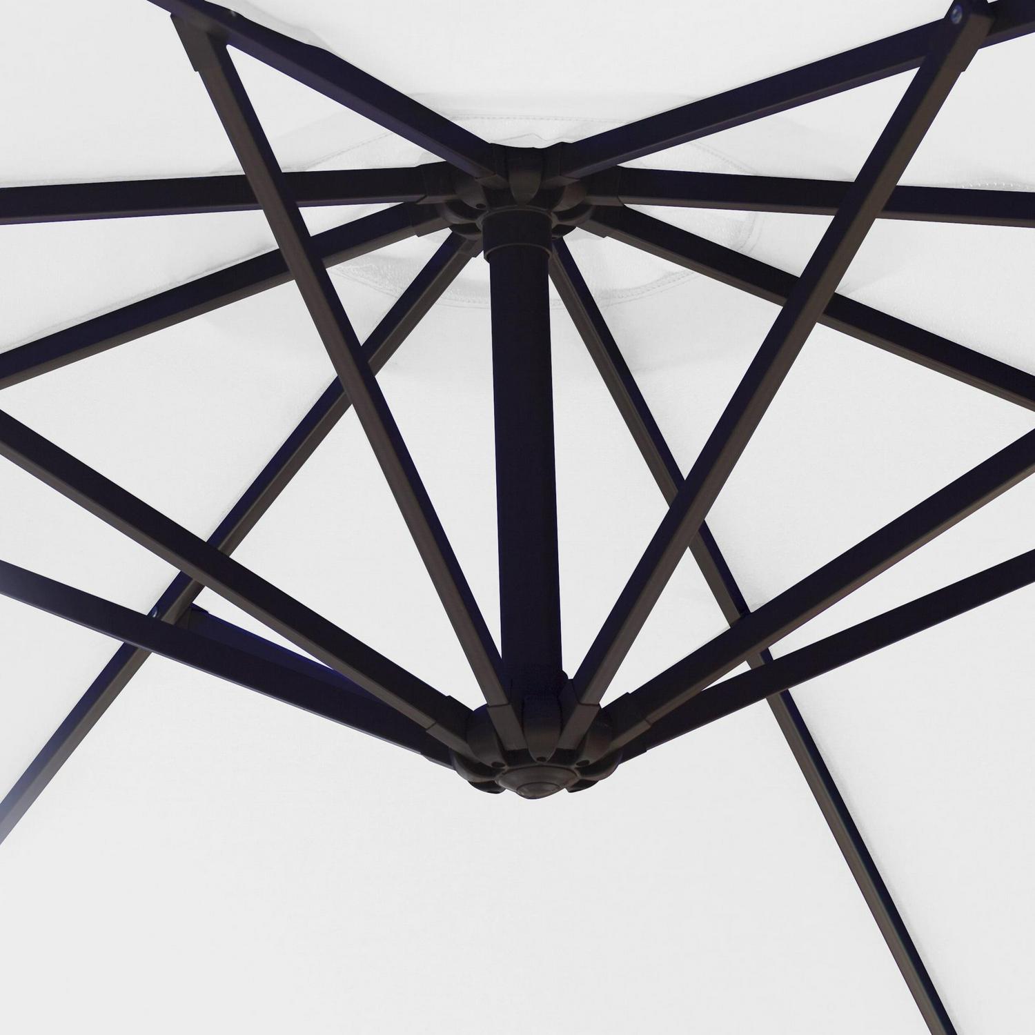 Westin Outdoor 10 Ft Cantilever Offset Umbrella with Base Weights Included for Outdoor Patio UV Weather Resistant, White - Image 8