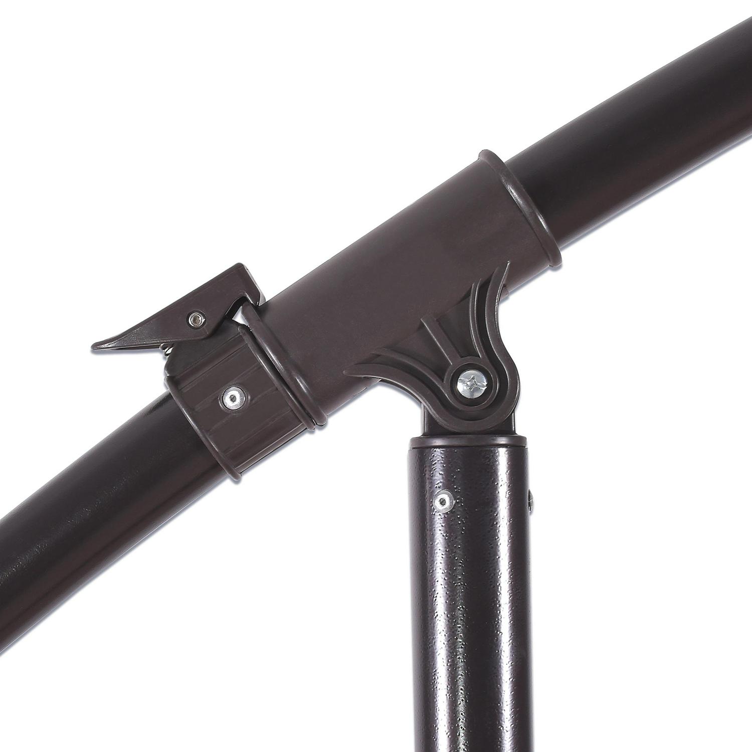 Westin Furniture 10 ft. Cantilever Hanging Patio Umbrella, Turquoise - Image 8