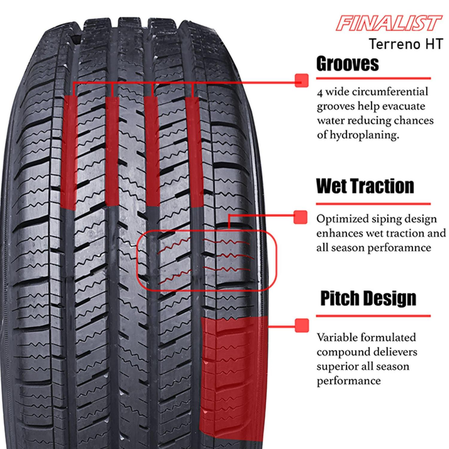 Westlake SA07 Sport All Season 225/45ZR18 95W XL Passenger Tire - Image 6