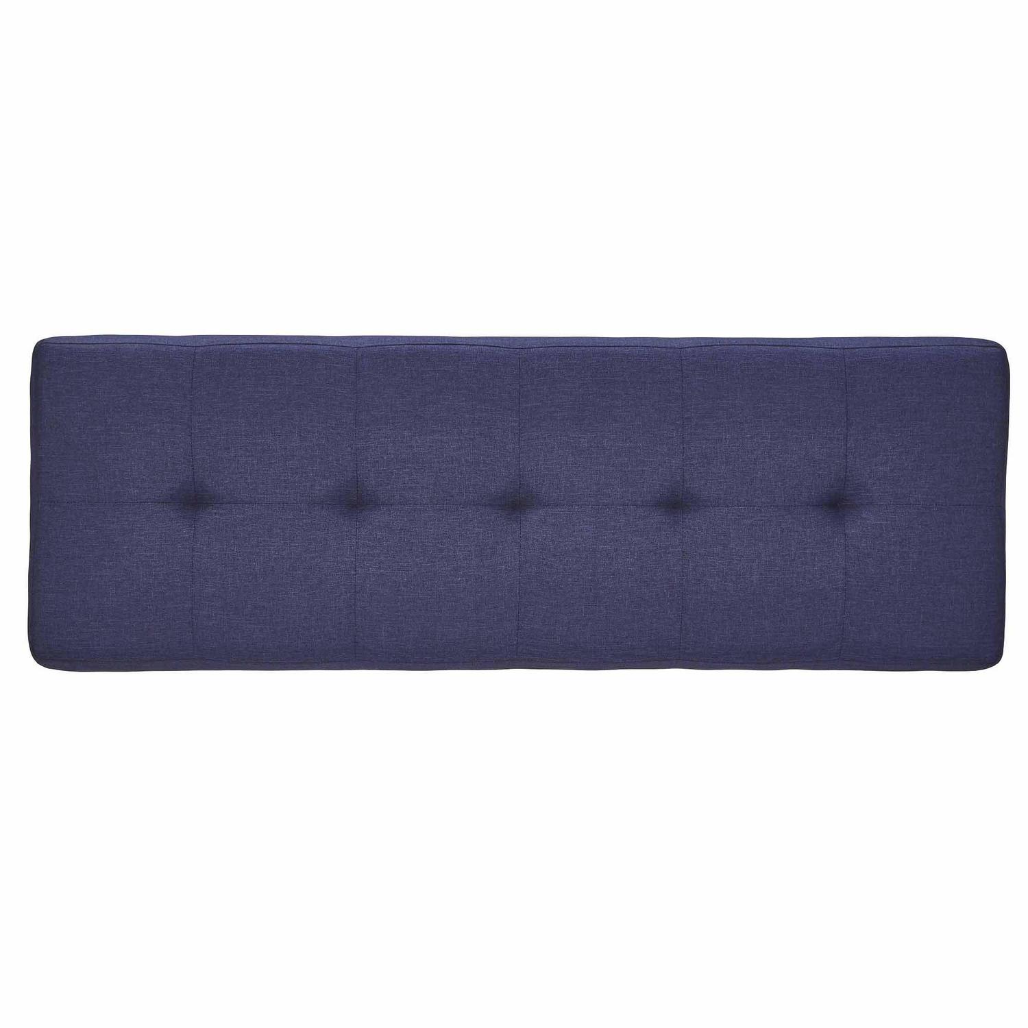 Weston Home Baxter Tufted Bench, Twilight Blue - Image 4