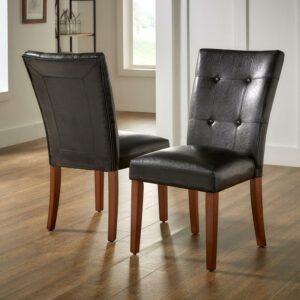 Weston Home Dining Chair, Set of 2, Dark Chocolate