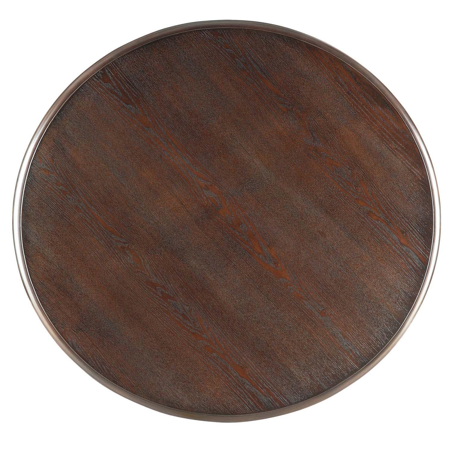 Weston Home Jameson 42" Round Two-tone Dining Table, Multiple Colors - Image 3