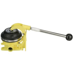 Whale BP3740 Gusher 10 Mk3 Manual Bilge Pump, Thru-Deck/Bulkhead, up to 17 GPM Flow Rate, 1 ½-Inch Hose Connections, for Boats over 40 Feet