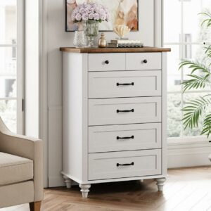 White 5 Drawer Kids Dresser Chests for Bedroom,Small Dresser for Kid Room,Nursery, Hallway