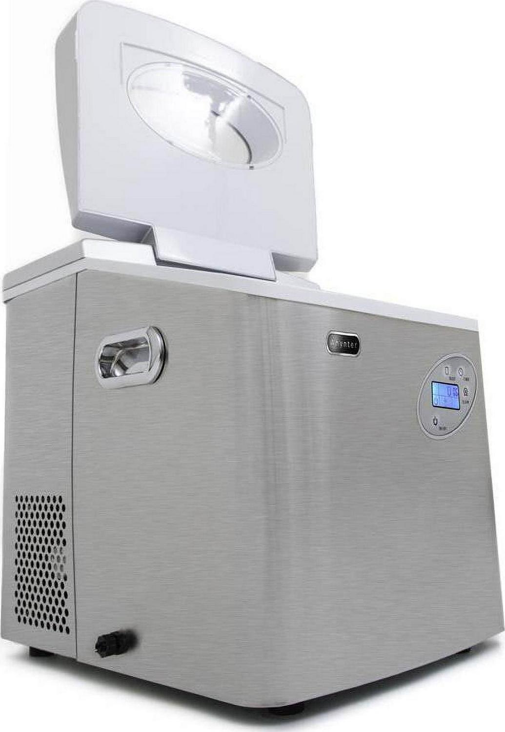 Whynter Portable Ice Maker with 49lb Capacity Stainless Steel with Water Connection - Image 4