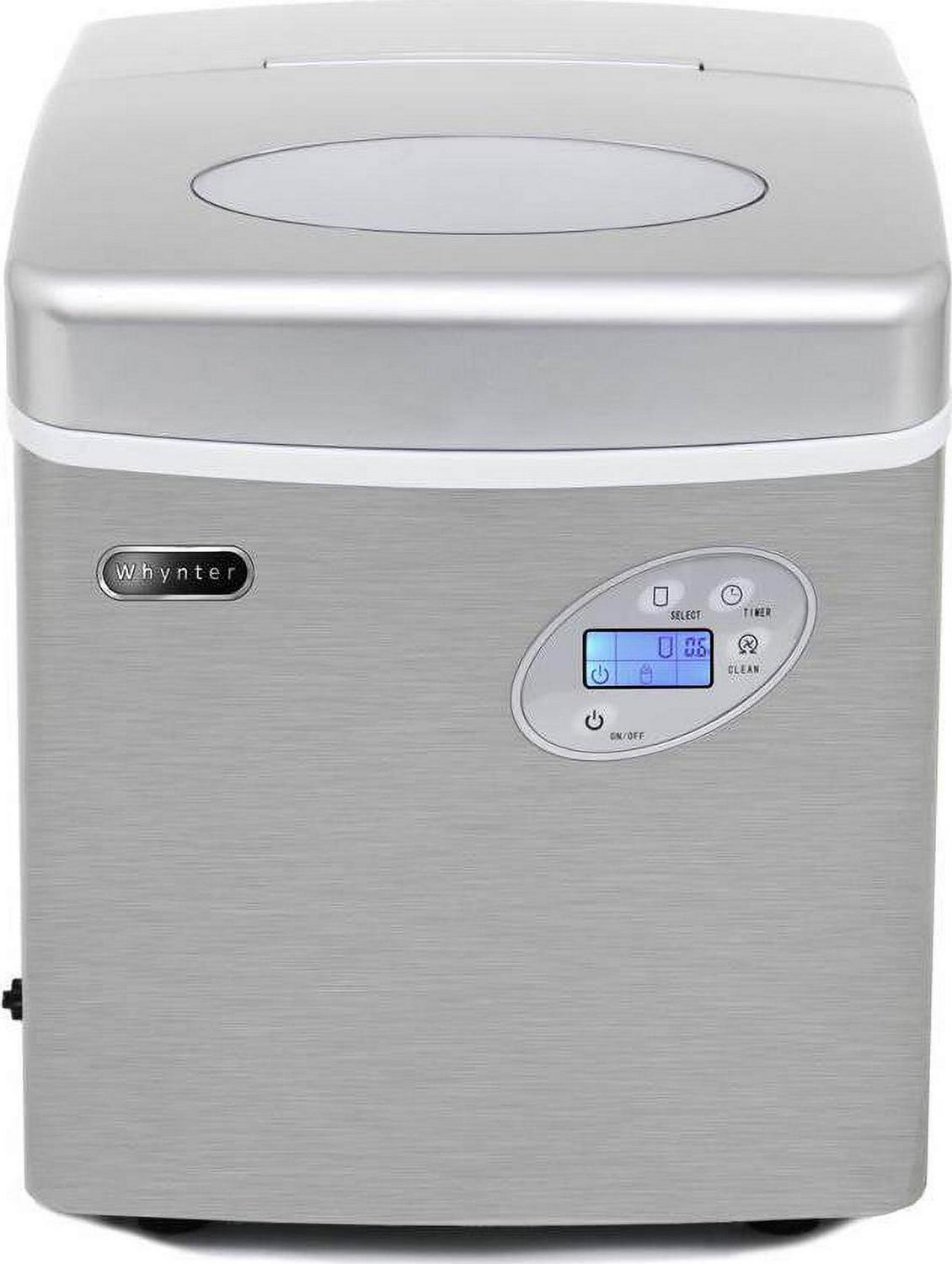 Whynter Portable Ice Maker with 49lb Capacity Stainless Steel with Water Connection - Image 2