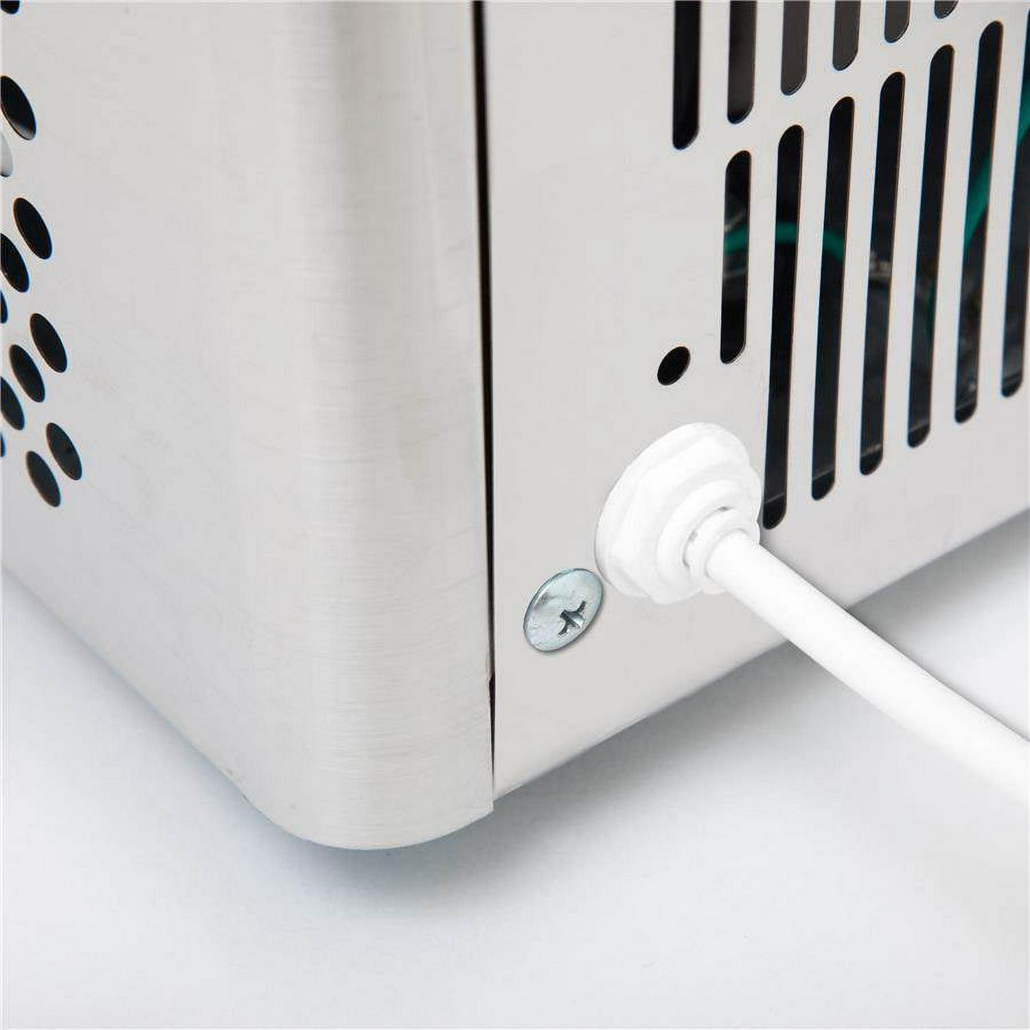 Whynter Portable Ice Maker with 49lb Capacity Stainless Steel with Water Connection - Image 6