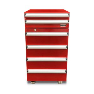 Whynter TBR‑185SR Portable 1.8 cu ft Tool Box Refrigerator with Drawers & Lock, Red