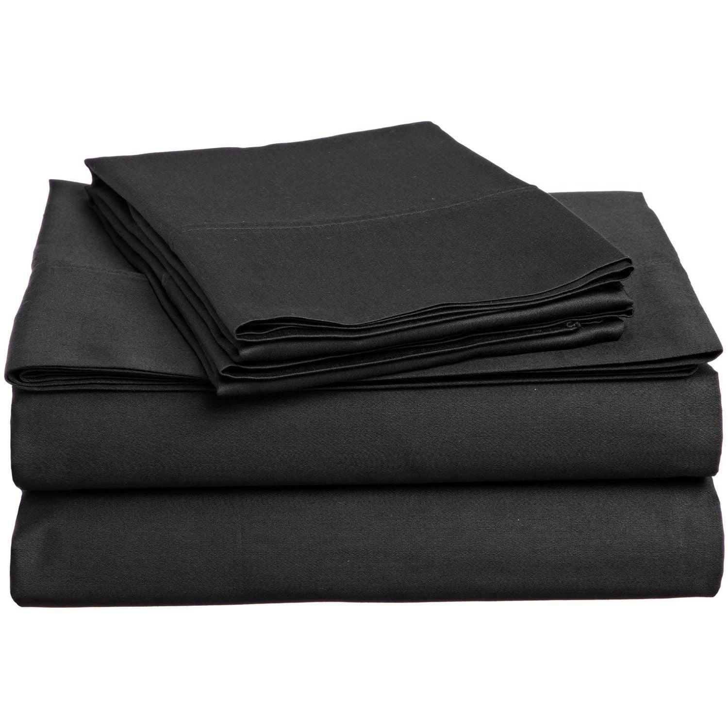 Superior Egyptian Cotton Eco-Friendly 700 TC Sheet Set, King, Black - Image 2