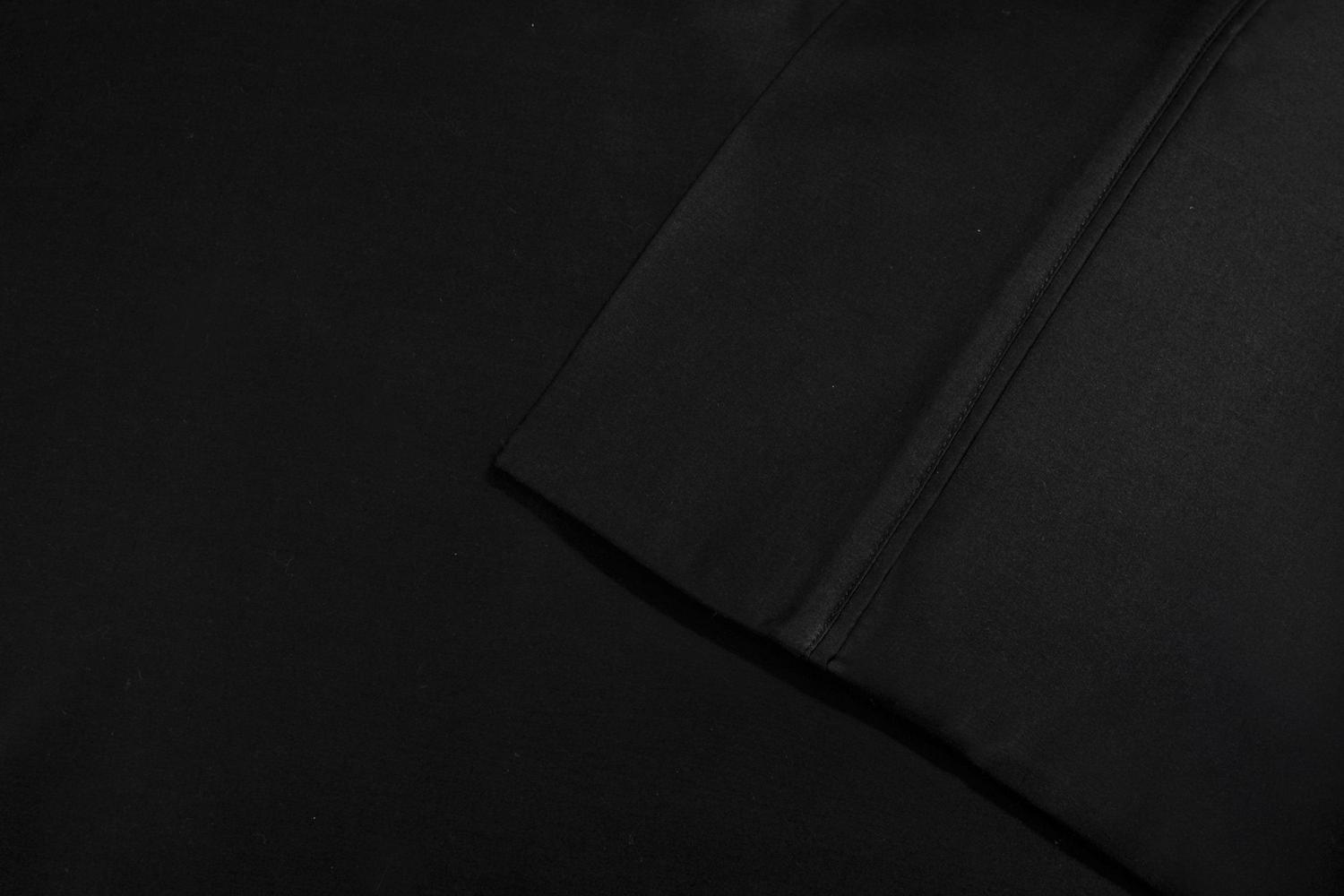 Superior Egyptian Cotton Eco-Friendly 700 TC Sheet Set, King, Black - Image 3