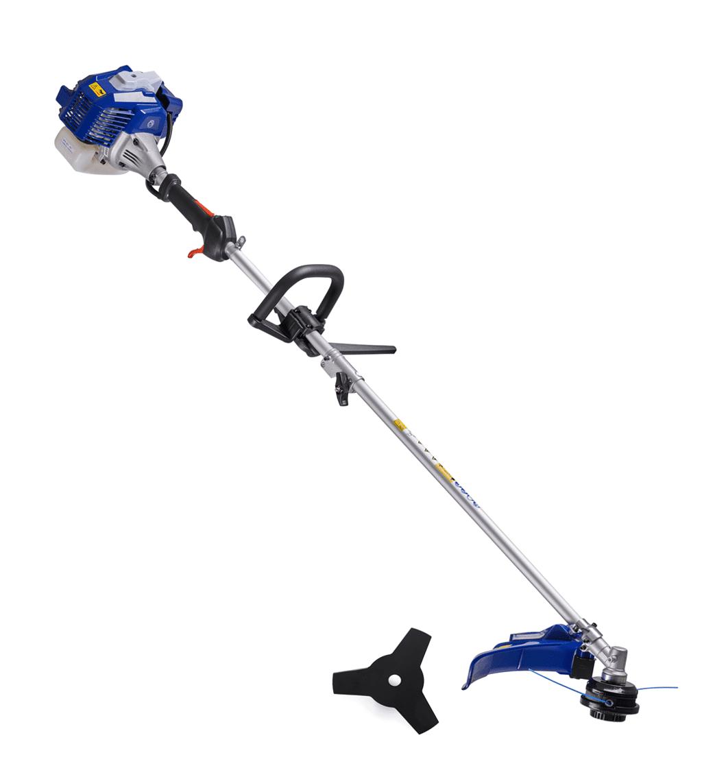 WILD BADGER POWER 26CC Weed Wacker Gas Powered, 3 in 1 String Trimmer/Edger 17'' with 10'' Brush Cutter,Rubber Handle & Shoulder Strap Included