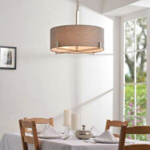 Wiley 4 Light Pendant with Silver Finish