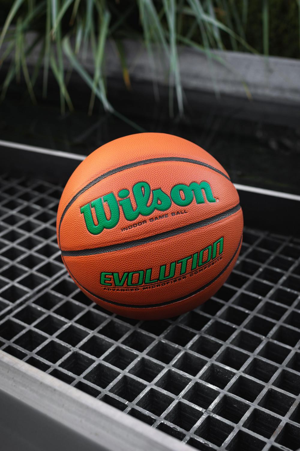 Wilson Evolution Indoor Game Basketball - Green, Size 6 - 28.5" - Image 6