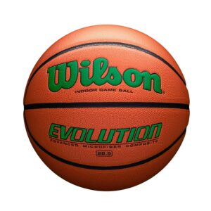 Wilson Evolution Indoor Game Basketball - Green, Size 6 - 28.5"