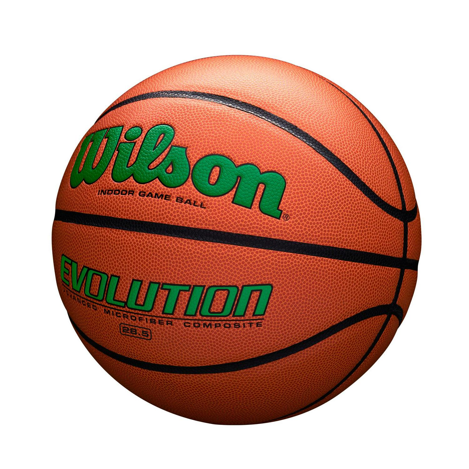 Wilson Evolution Indoor Game Basketball - Green, Size 7 - 29.5" - Image 4