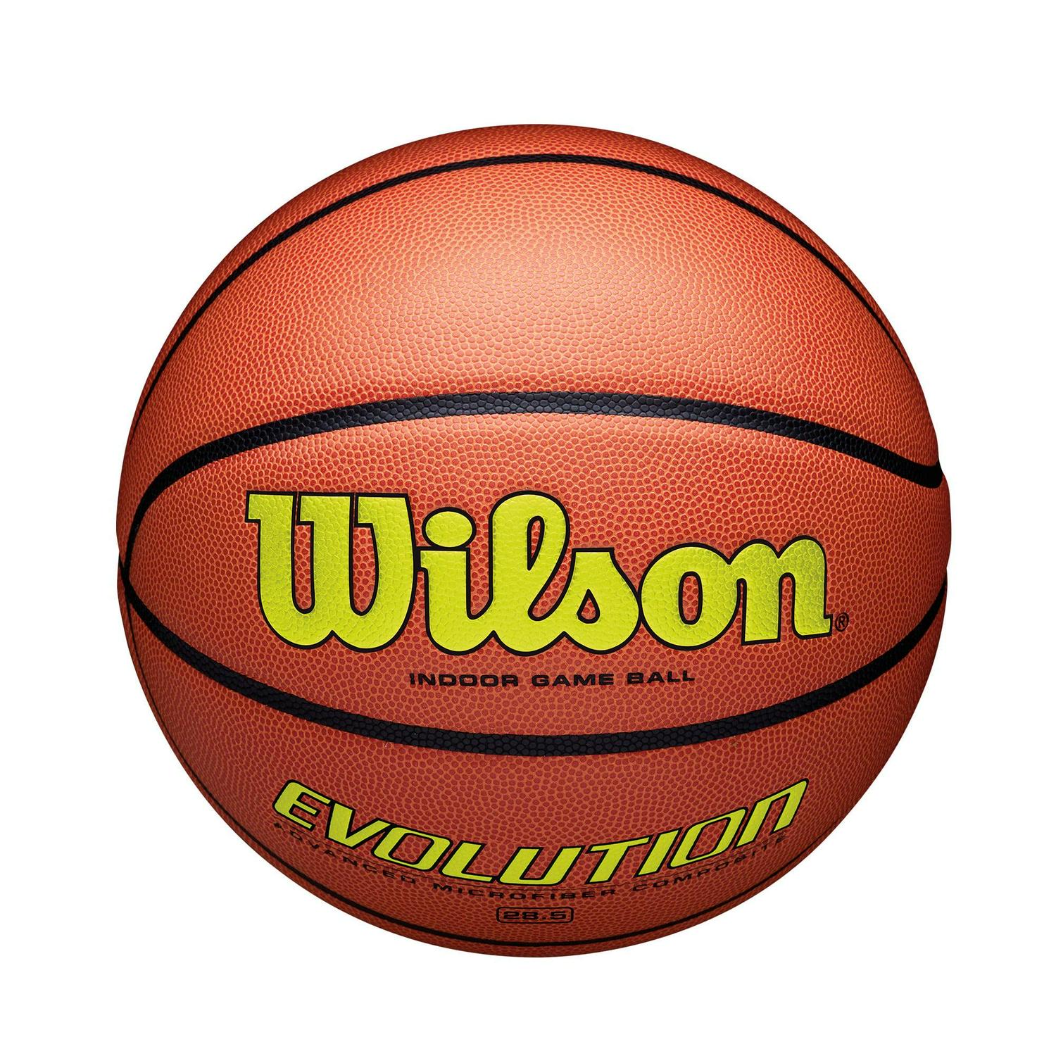 Wilson Evolution Indoor Game Basketball - Optic Yellow, Size 6 - 28.5" - Image 3