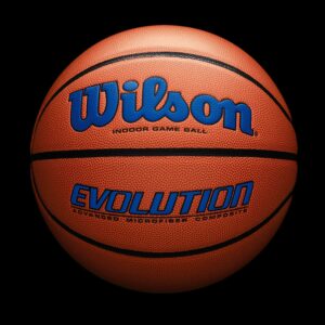 Wilson Evolution Indoor Game Basketball - Royal, Size 7 - 29.5"