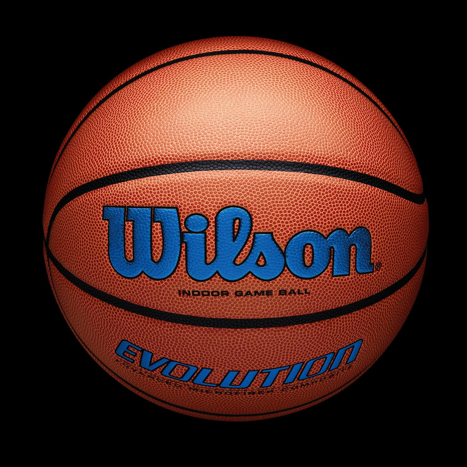 Wilson Evolution Indoor Game Basketball - Royal, Size 7 - 29.5" - Image 3