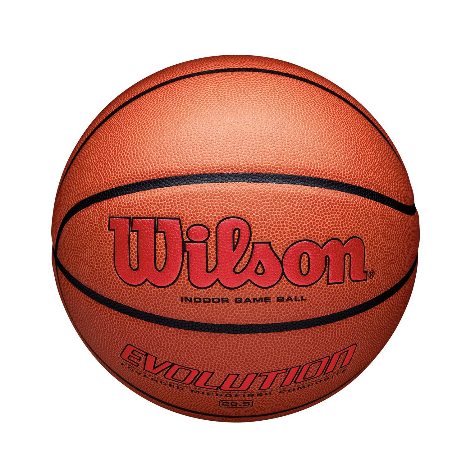 Wilson Evolution Indoor Game Basketball - Scarlet, Size 7 - 29.5" - Image 2