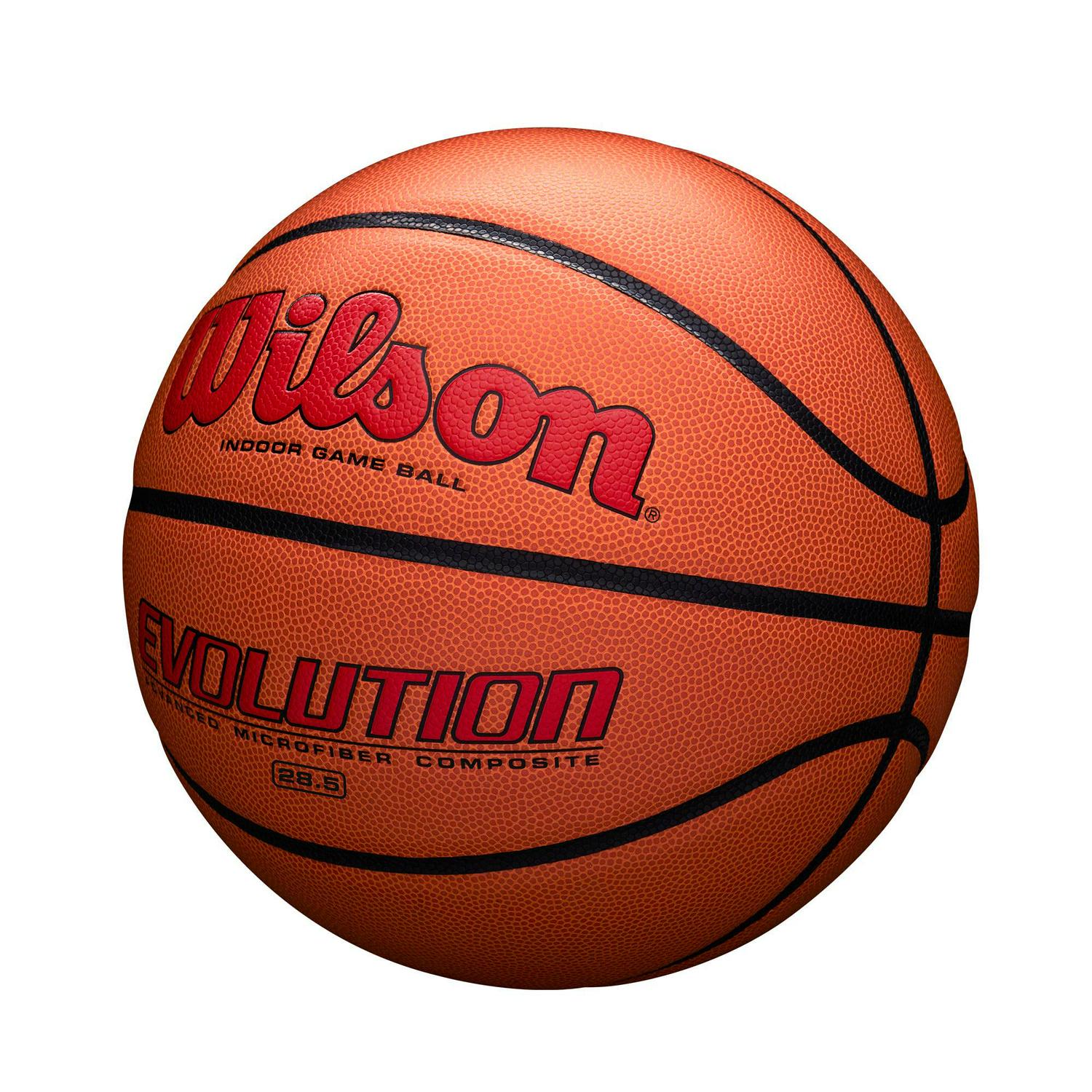 Wilson Evolution Indoor Game Basketball - Scarlet, Size 7 - 29.5" - Image 7