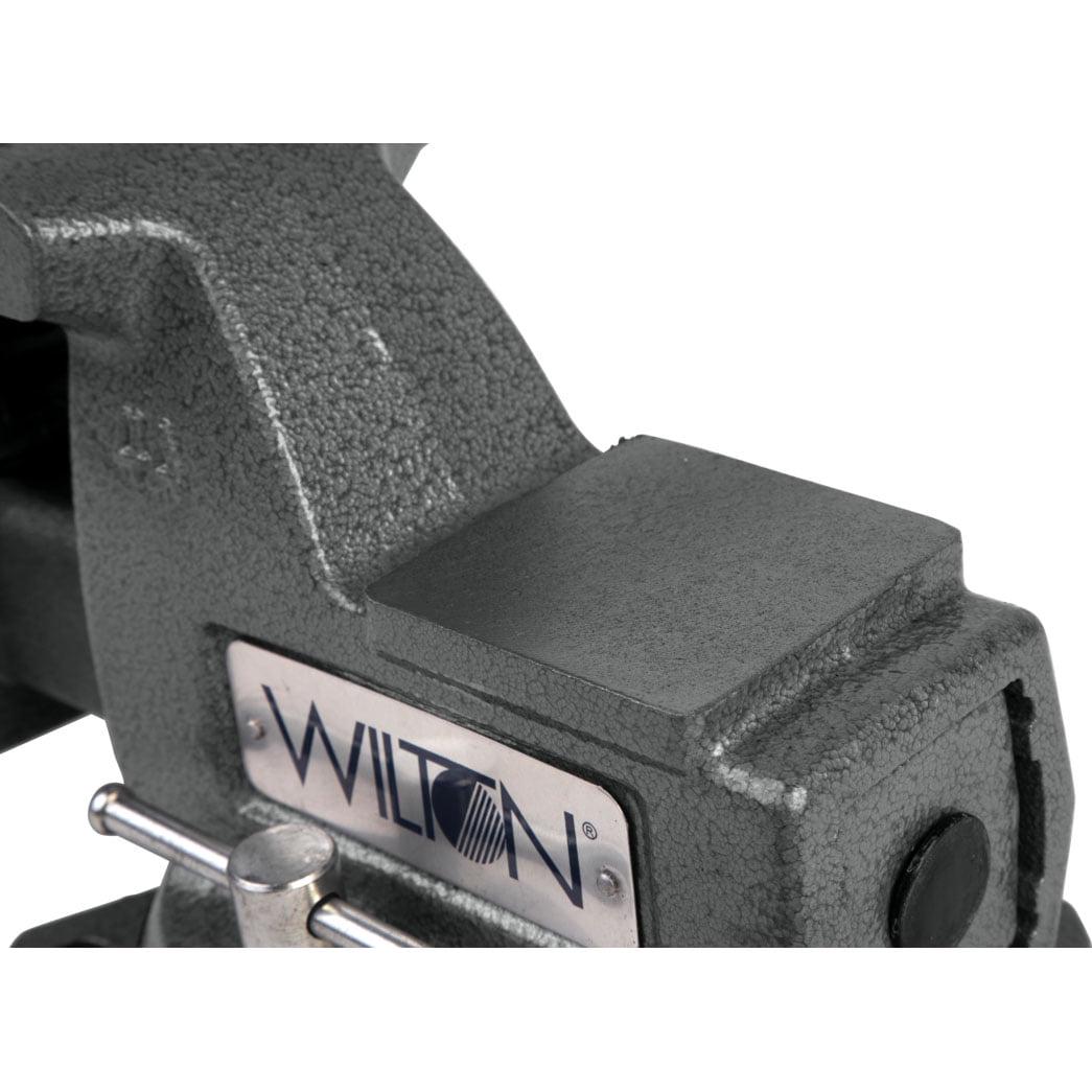 Wilton Tools 21300 4" Wide Jaw 4 1/2" Opening Steel Swivel Base Mechanics Vise - Image 6