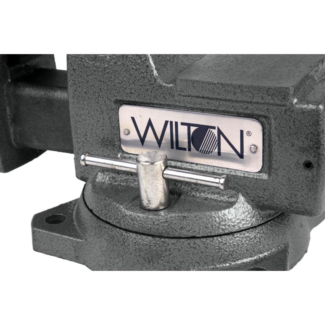 Wilton Tools 21300 4" Wide Jaw 4 1/2" Opening Steel Swivel Base Mechanics Vise - Image 8