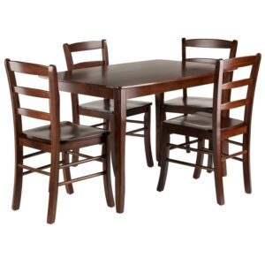 Winsome Wood Inglewood 5-PC Dining Set, Table & 4 Ladderback Chairs