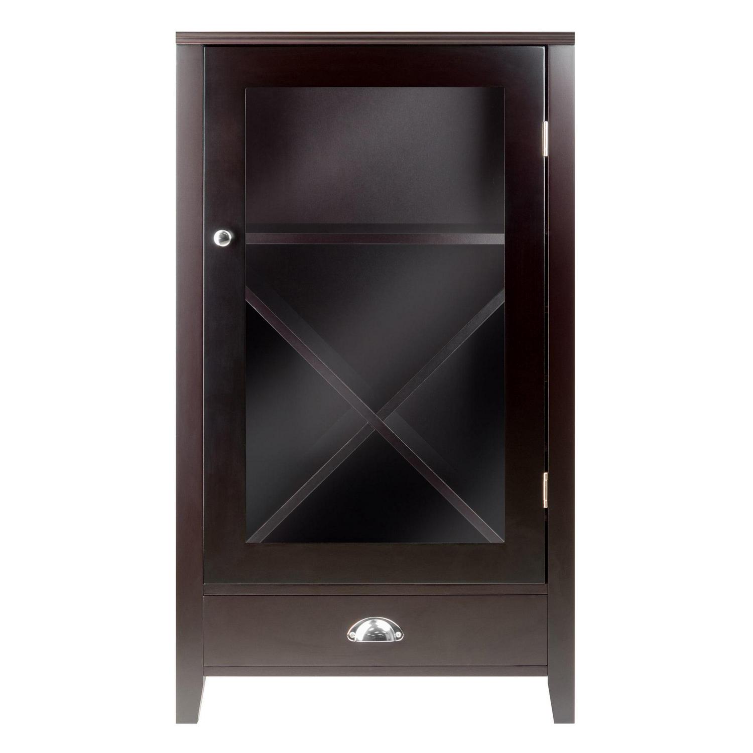 Winsome Wood Bordeaux 3-Pc Modular Wine Cabinet Set, Espresso Finish - Image 8