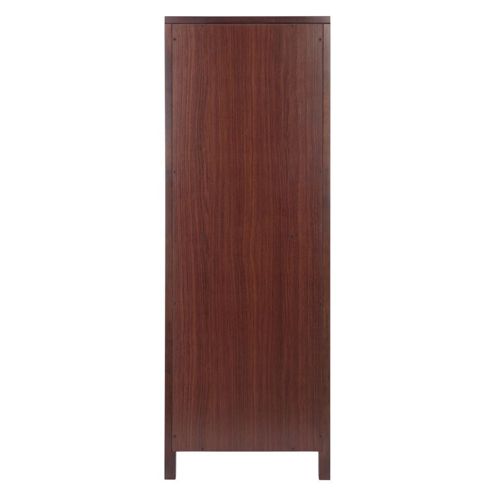 Winsome Wood Brooke Jelly Cupboard, 2-Section Cabinet, Walnut - Image 6