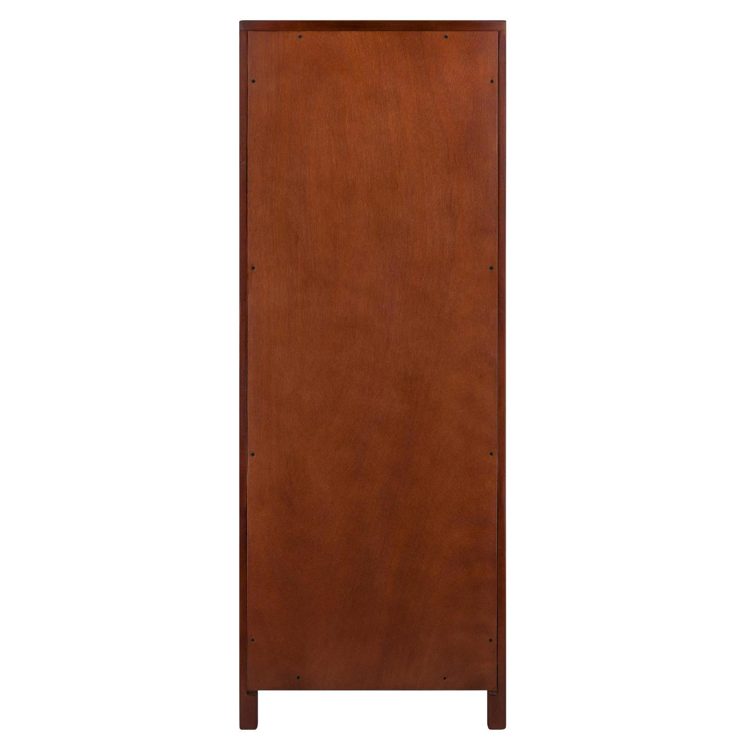Winsome Wood Brooke Jelly Drawer and Shelves Cupboard, Walnut Finish - Image 4