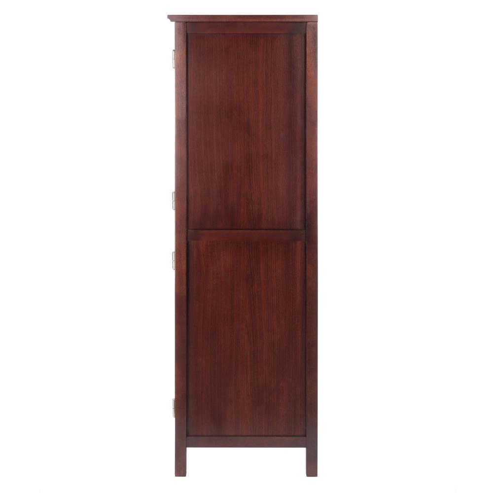 Winsome Wood Brooke Jelly Cupboard, 2-Section Cabinet, Walnut - Image 7