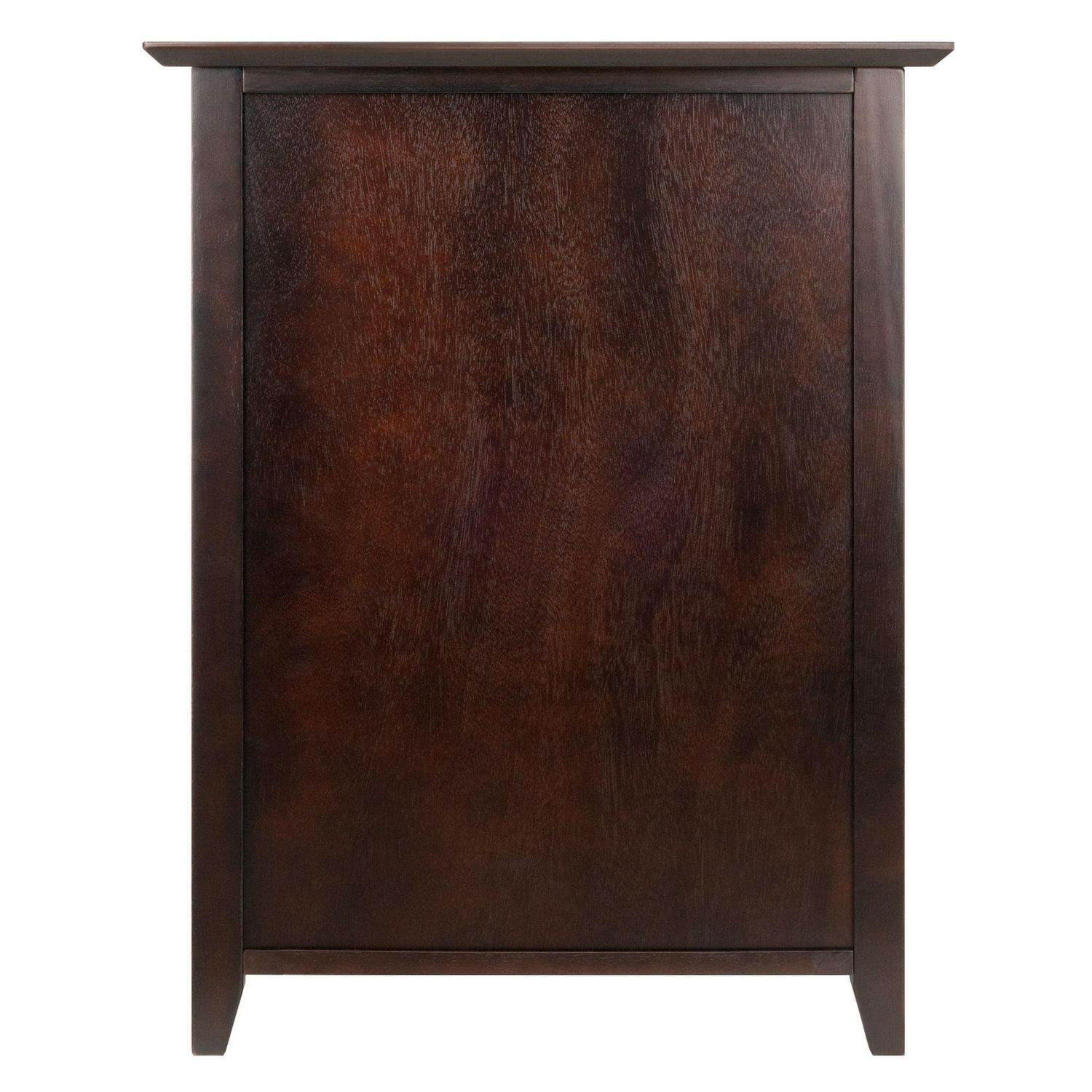 Contemporary Home Living Burke File Cabinet Coffee Finish - Image 8