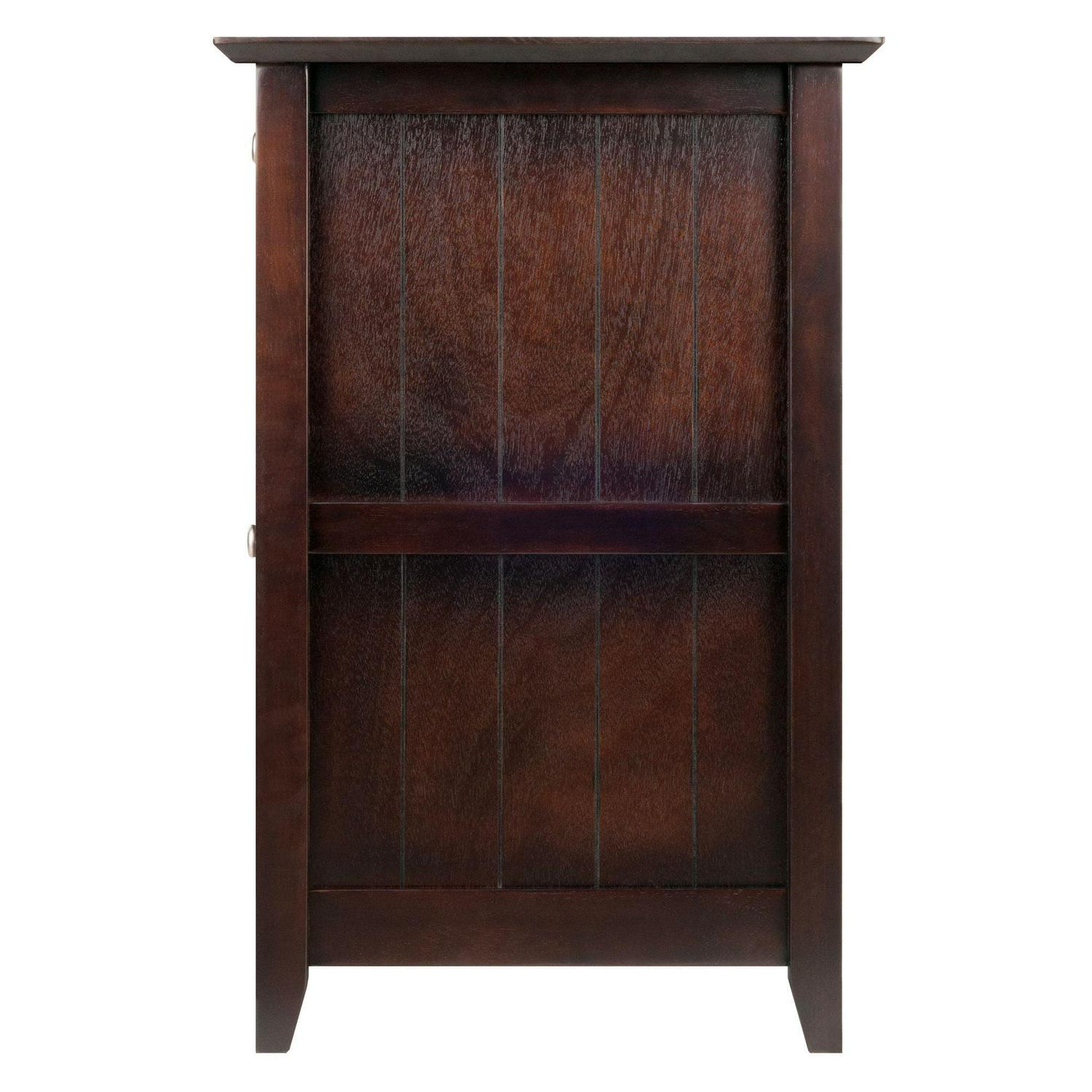 Contemporary Home Living Burke File Cabinet Coffee Finish - Image 7