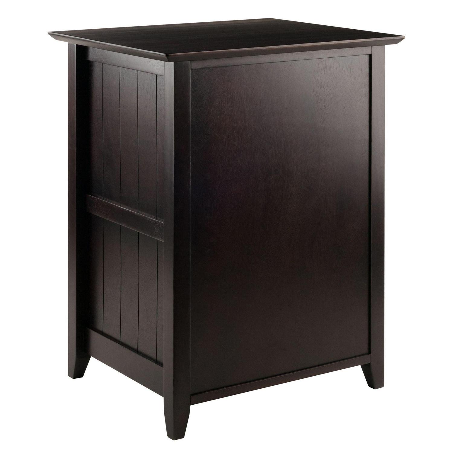 Contemporary Home Living Burke File Cabinet Coffee Finish - Image 3