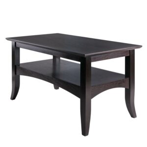 Winsome Wood Camden Rectangle Coffee Table, Coffee Finish