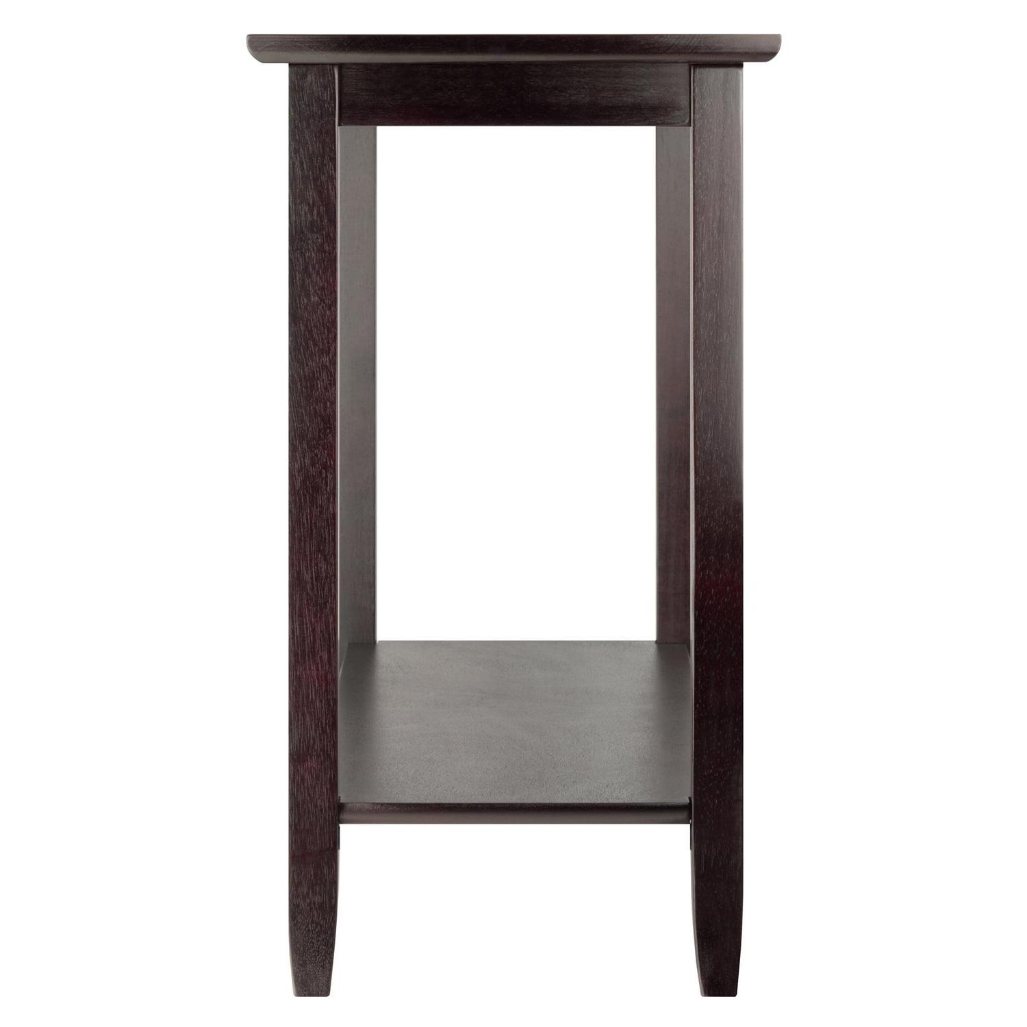 Winsome Genoa Console Glass Top Table, Espresso Finish - Image 3