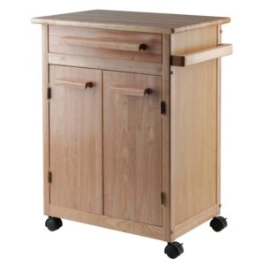 Winsome Wood Hackett Kitchen Utility Cart, Natural Finish