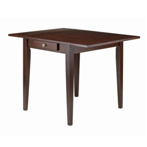 Winsome Wood Hamilton Double Drop Leaf Dining Table, Walnut