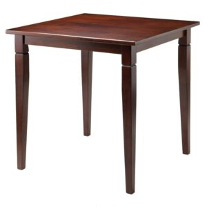 Winsome Kingsgate 29" Square Dining Table, Walnut Finish