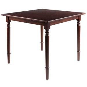 Winsome Mornay Square Dining Table, Walnut Finish