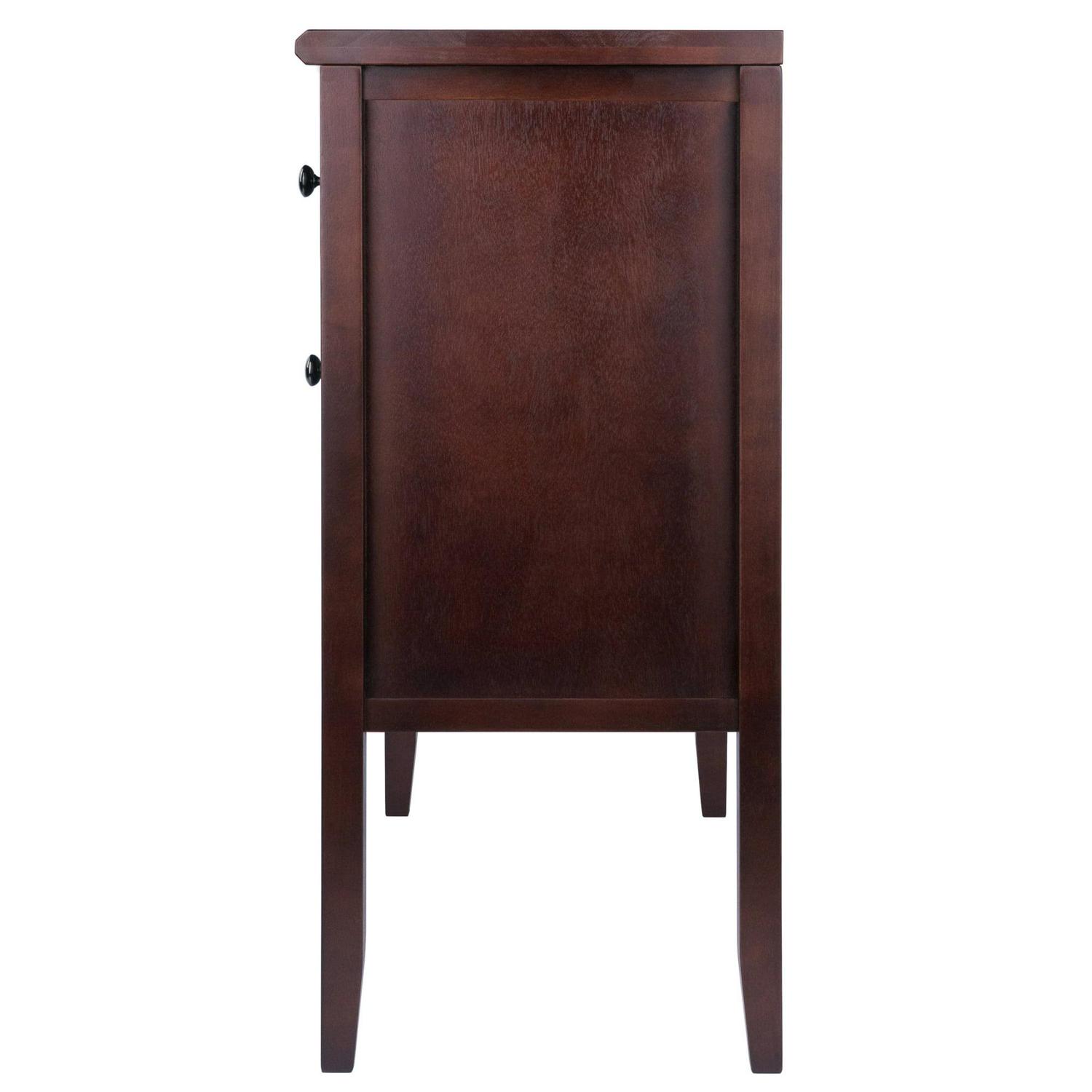 Winsome Wood Orleans Modular Buffet Cabinet, Sideboard, Cappuccino Finish - Image 4
