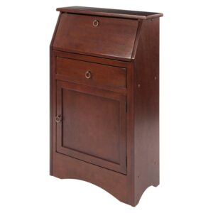 Winsome Wood Regalia Secretary Desk, Walnut Finish