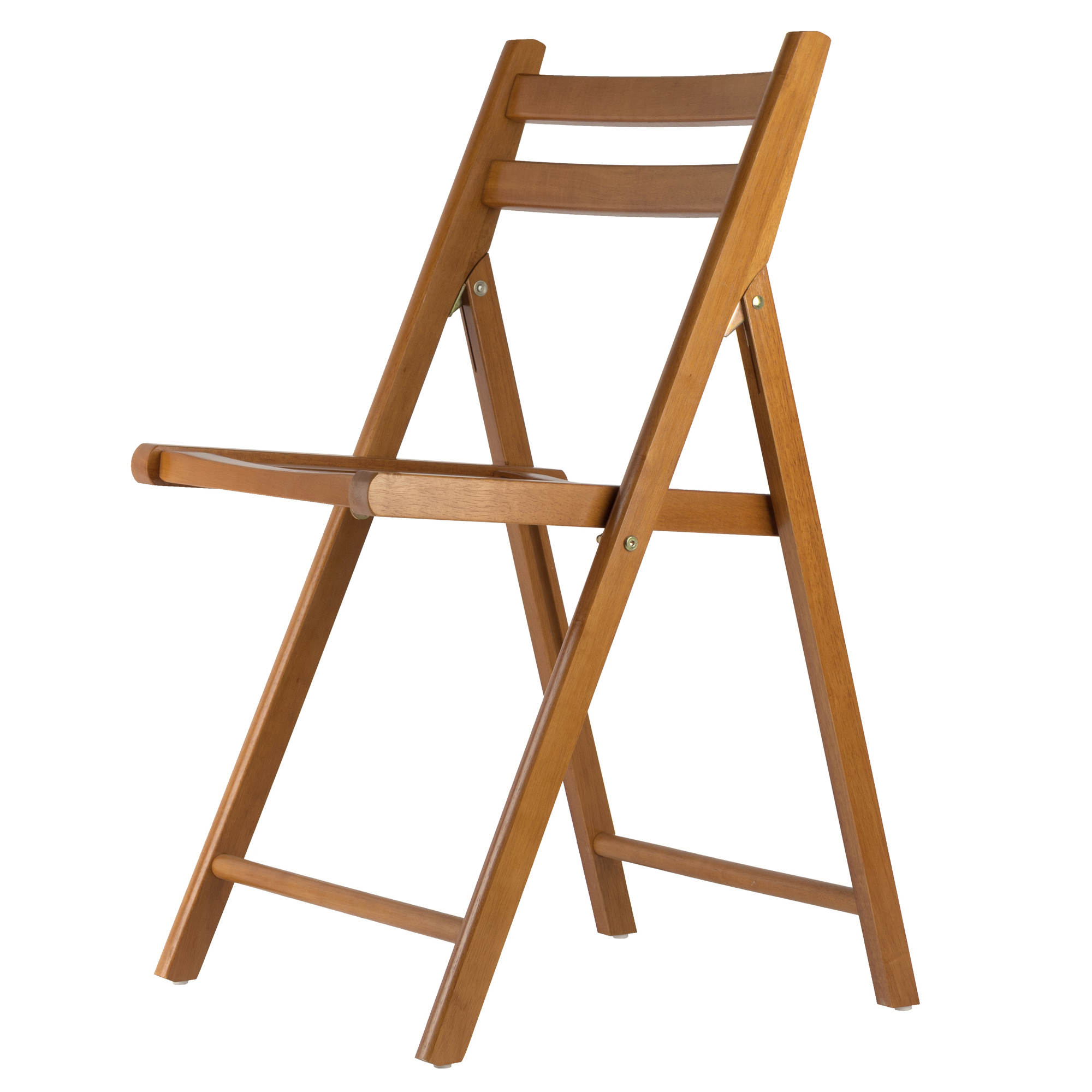 Winsome Robin 4-PC Folding Chair Set, Teak Finish - Image 9