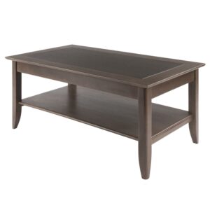 Winsome Wood Santino Coffee Table, Oyster Gray