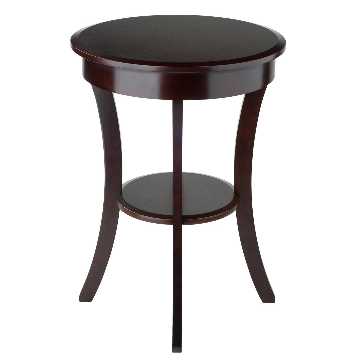 Winsome Wood Sasha Accent Table, Cappuccino Finish, Multiple Colors - Image 3