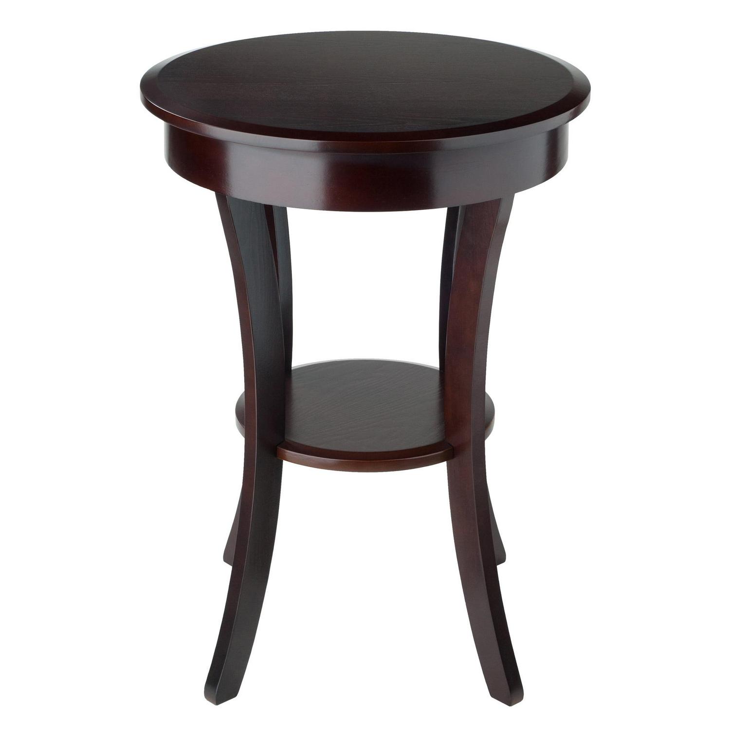 Winsome Wood Sasha Accent Table, Cappuccino Finish, Multiple Colors - Image 4
