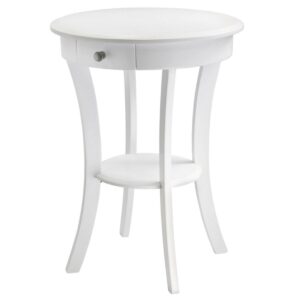 Winsome Wood Sasha Round Accent Table, White Finish