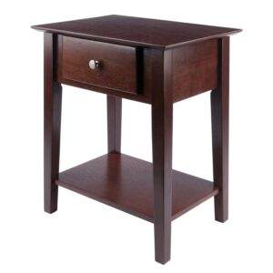 Winsome Rochester Nightstand, Walnut Finish